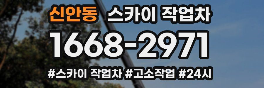신안동 스카이 작업차