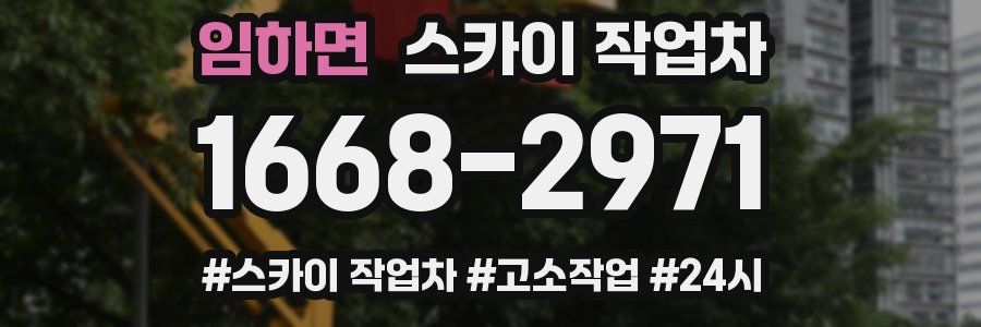 임하면 스카이 작업차