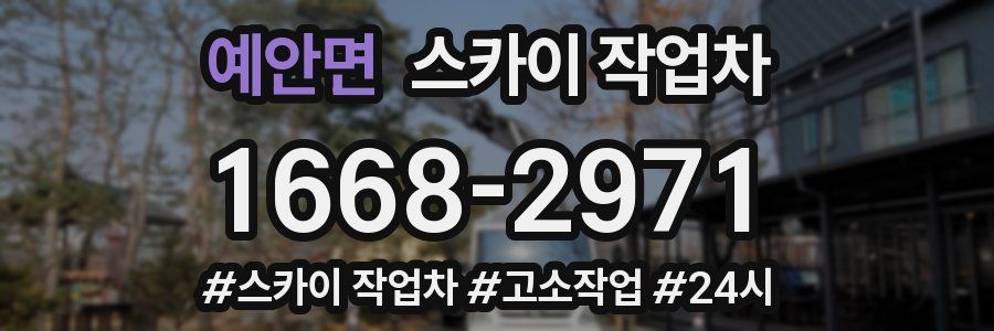 예안면 스카이 작업차