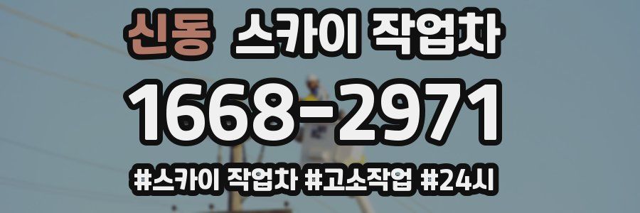 신동 스카이 작업차