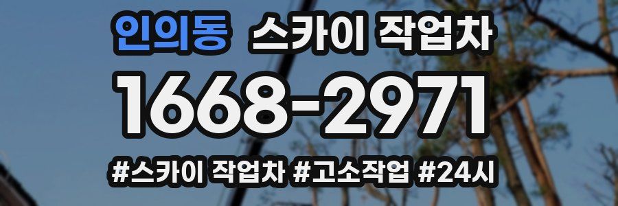 인의동 스카이 작업차