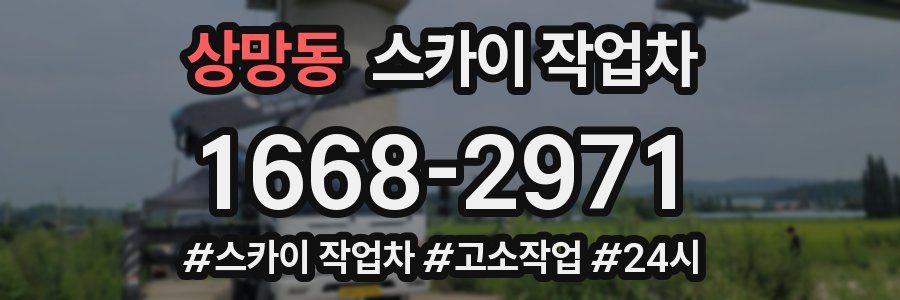 상망동 스카이 작업차