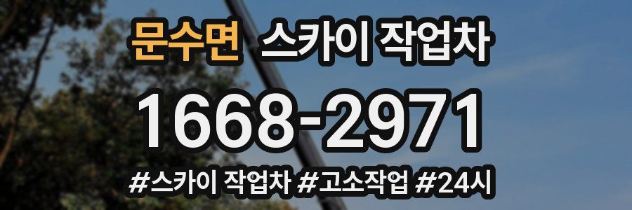 문수면 스카이 작업차