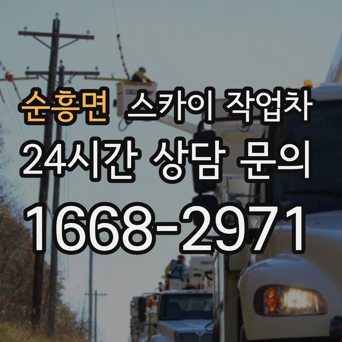 순흥면 스카이 작업차