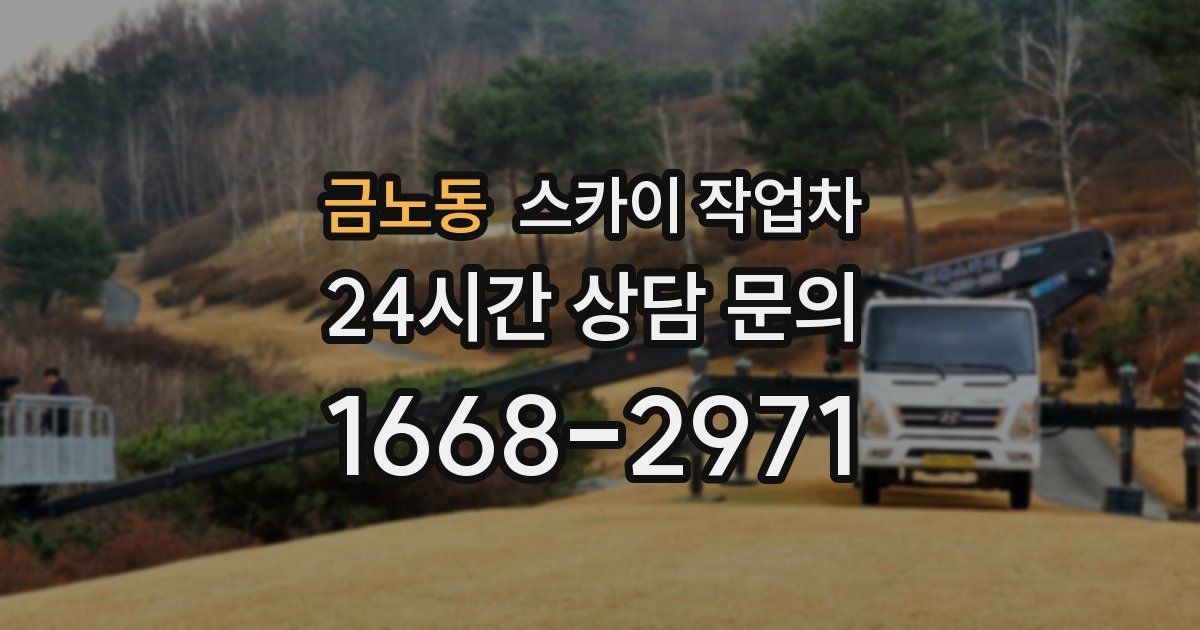 금노동 스카이 작업차