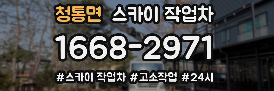 청통면 스카이 작업차