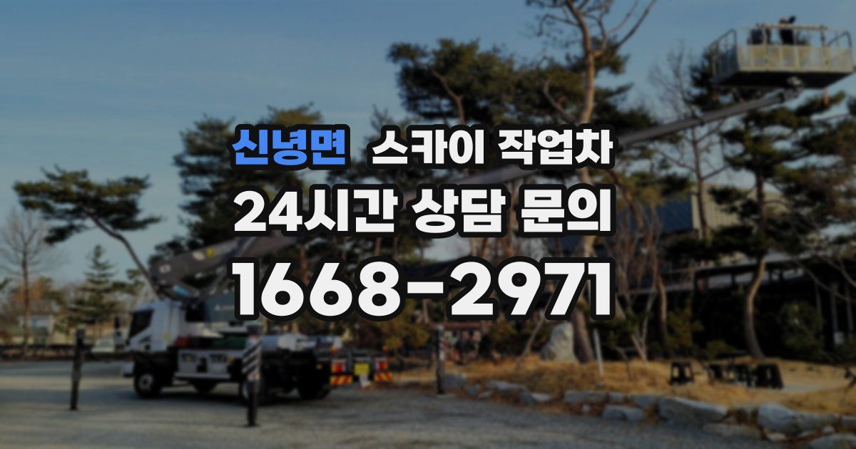 신녕면 스카이 작업차