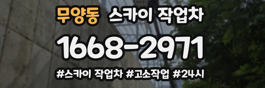 무양동 스카이 작업차