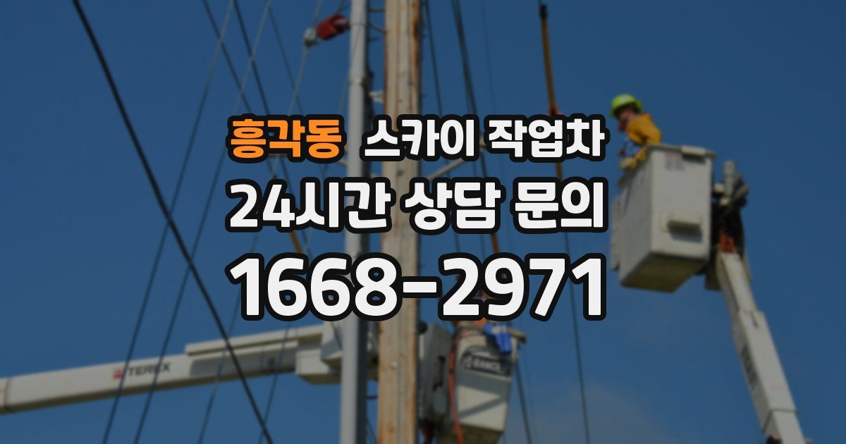 흥각동 스카이 작업차