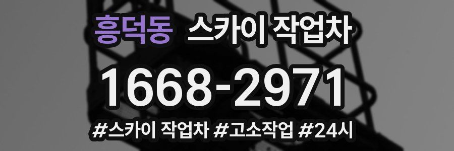 흥덕동 스카이 작업차