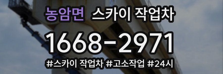 농암면 스카이 작업차