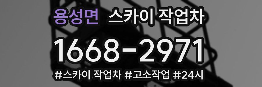 용성면 스카이 작업차