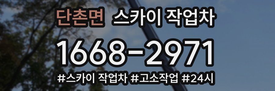 단촌면 스카이 작업차