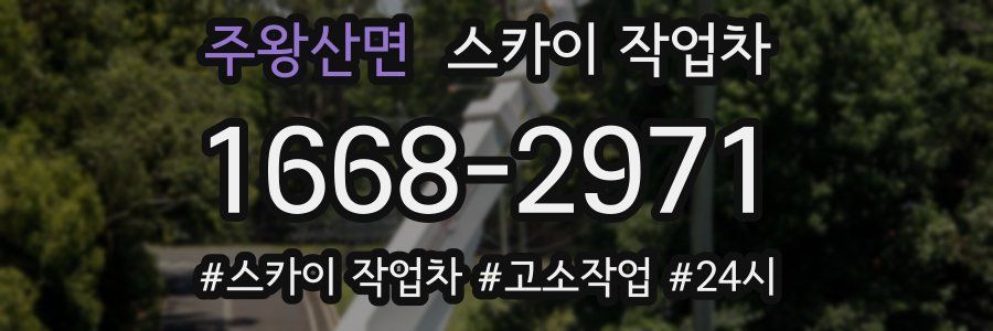 주왕산면 스카이 작업차