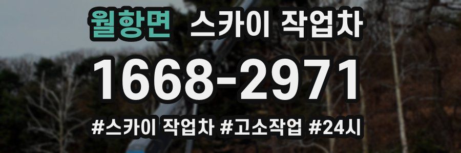 월항면 스카이 작업차