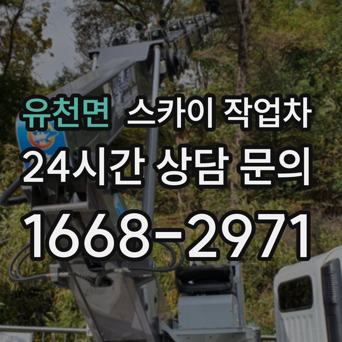 유천면 스카이 작업차