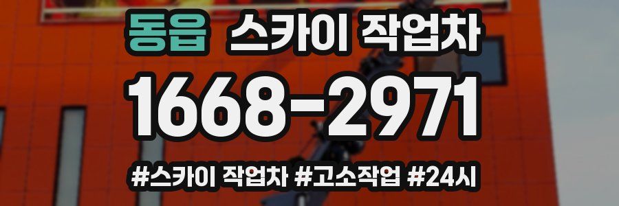 동읍 스카이 작업차