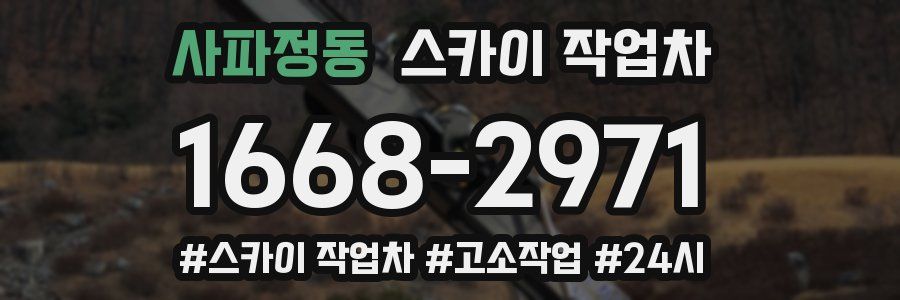 사파정동 스카이 작업차