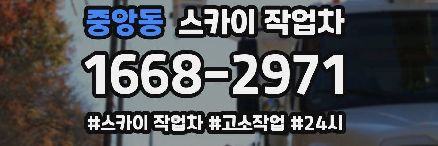 중앙동 스카이 작업차