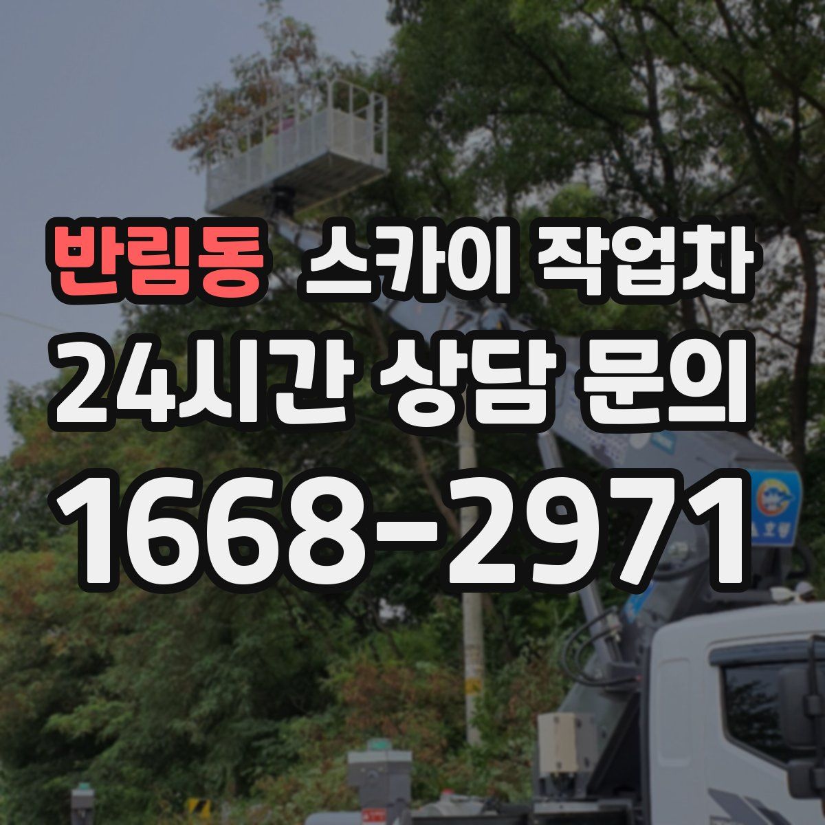 반림동 스카이 작업차