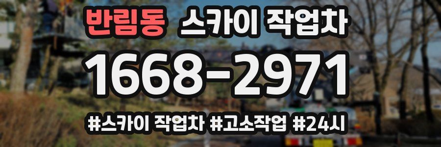 반림동 스카이 작업차