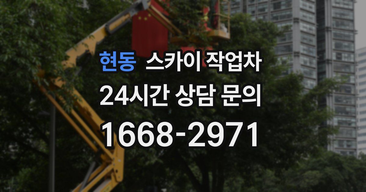 현동 스카이 작업차