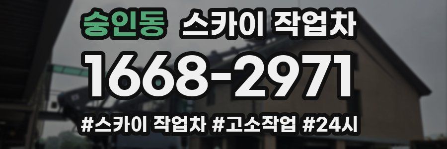 숭인동 스카이 작업차