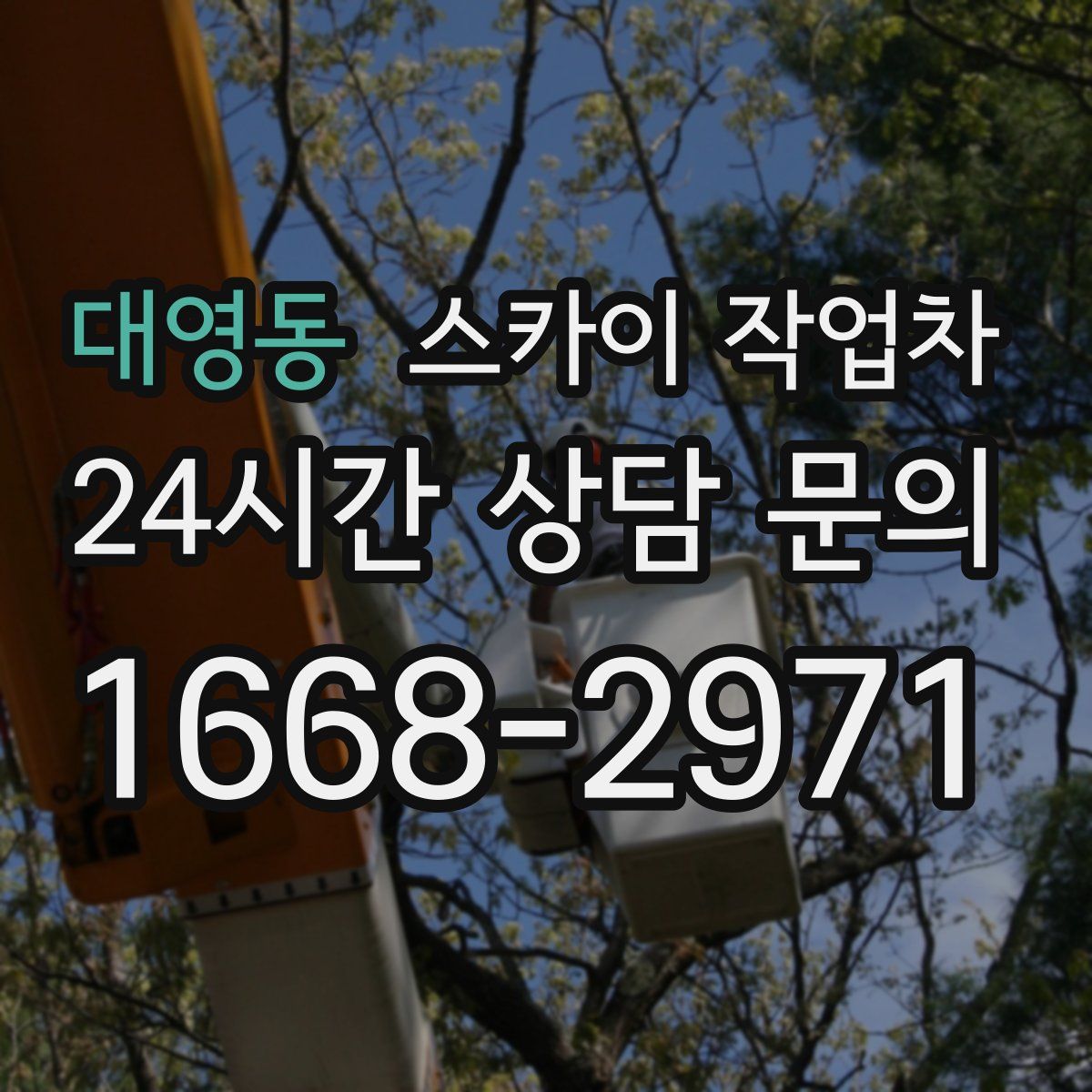 대영동 스카이 작업차