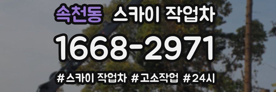 속천동 스카이 작업차