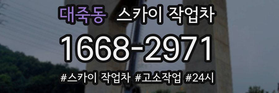 대죽동 스카이 작업차