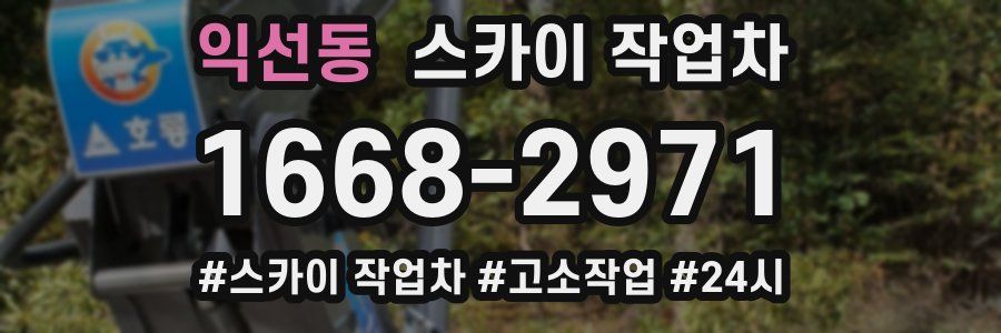 익선동 스카이 작업차