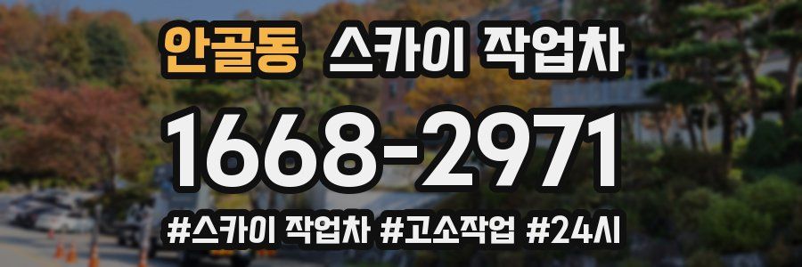 안골동 스카이 작업차