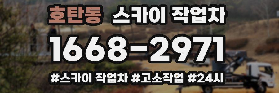 호탄동 스카이 작업차