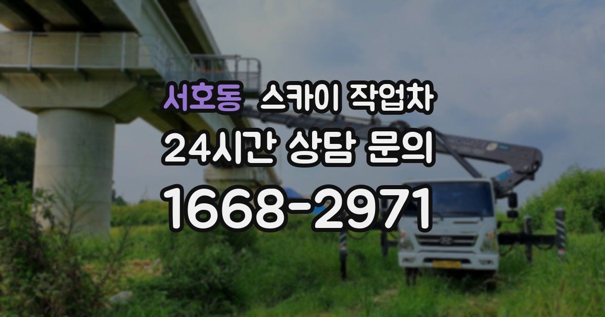 서호동 스카이 작업차