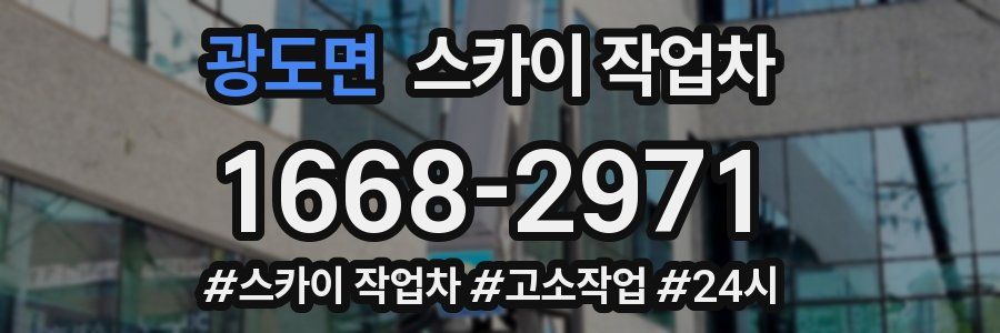 광도면 스카이 작업차