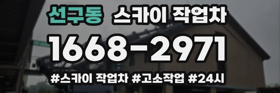선구동 스카이 작업차