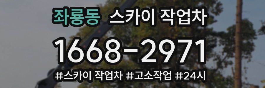 좌룡동 스카이 작업차