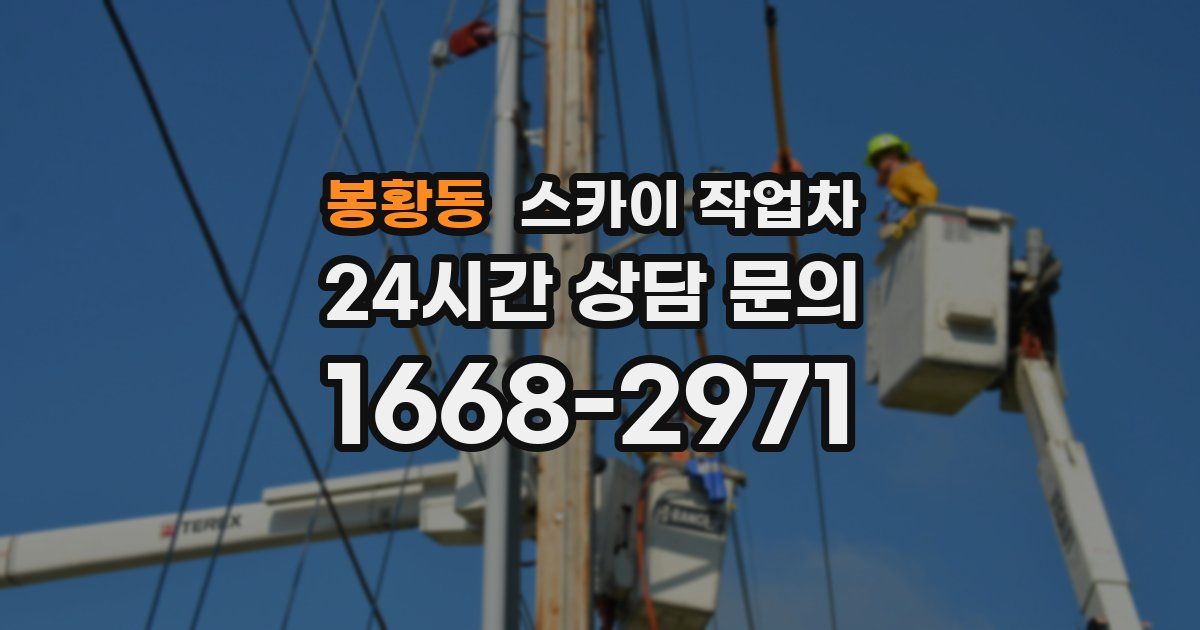 봉황동 스카이 작업차