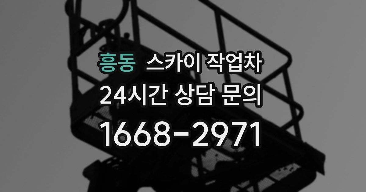 흥동 스카이 작업차