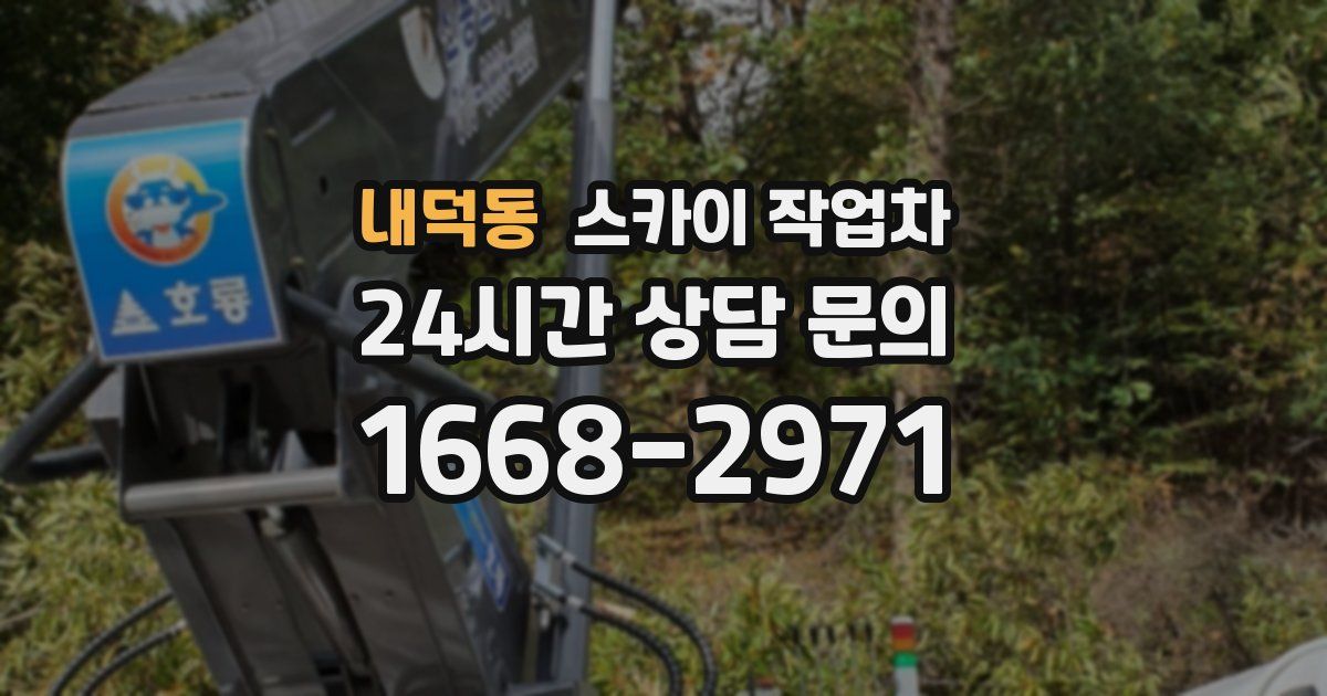 내덕동 스카이 작업차