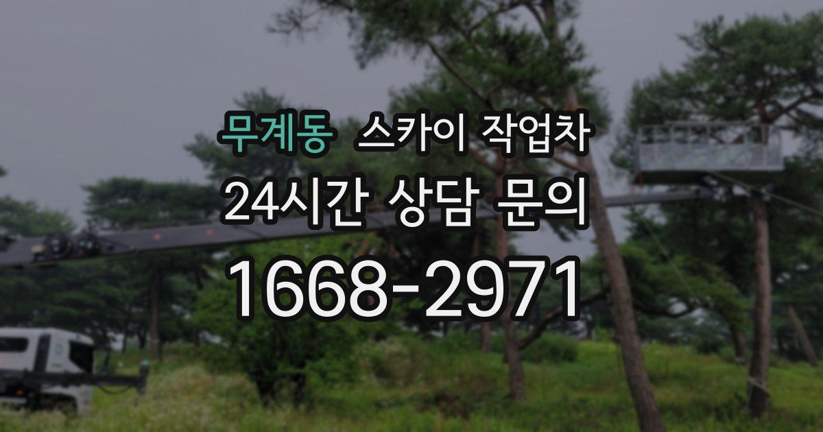 무계동 스카이 작업차