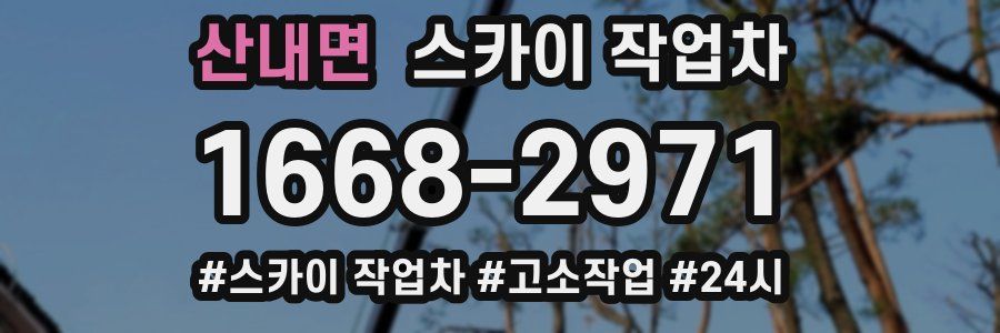 산내면 스카이 작업차