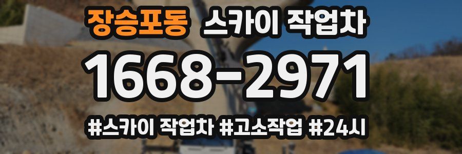 장승포동 스카이 작업차