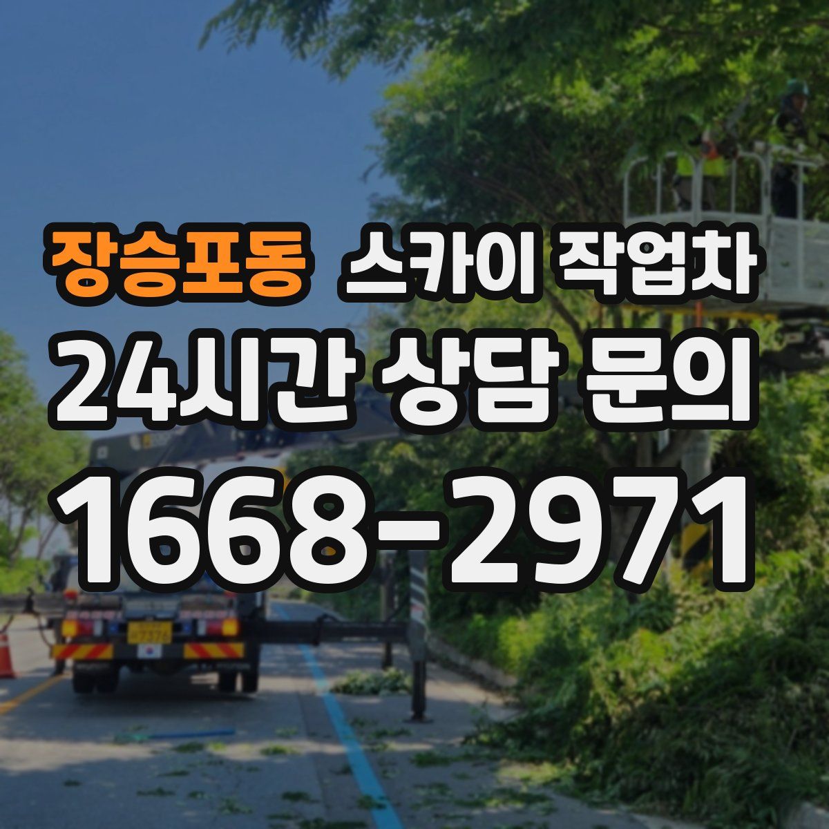 장승포동 스카이 작업차