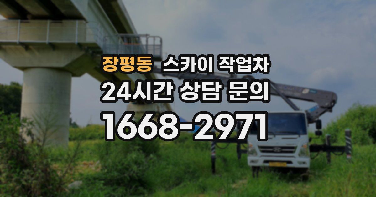 장평동 스카이 작업차