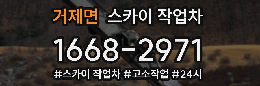 거제면 스카이 작업차