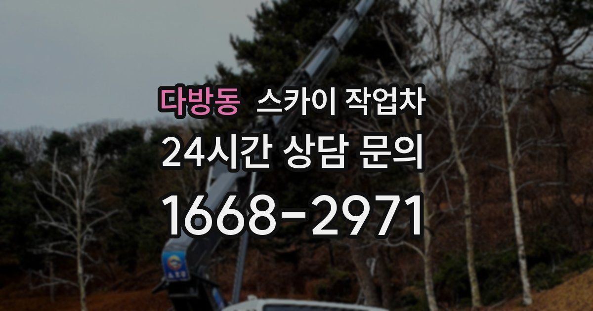 다방동 스카이 작업차