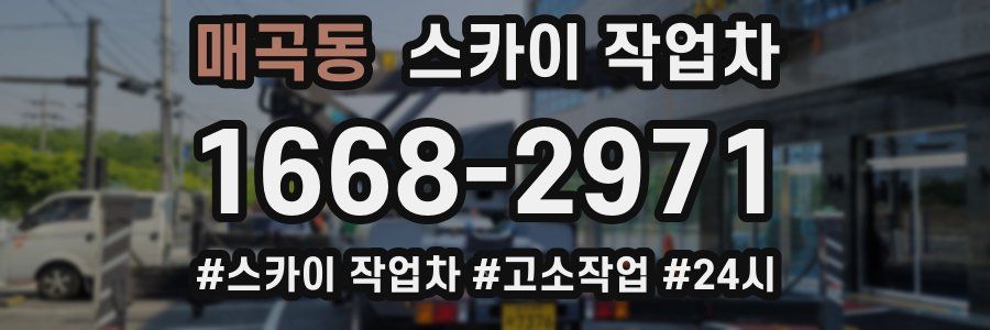매곡동 스카이 작업차