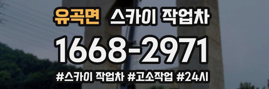 유곡면 스카이 작업차