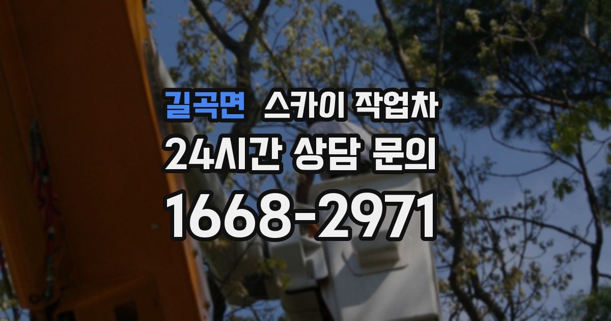 길곡면 스카이 작업차